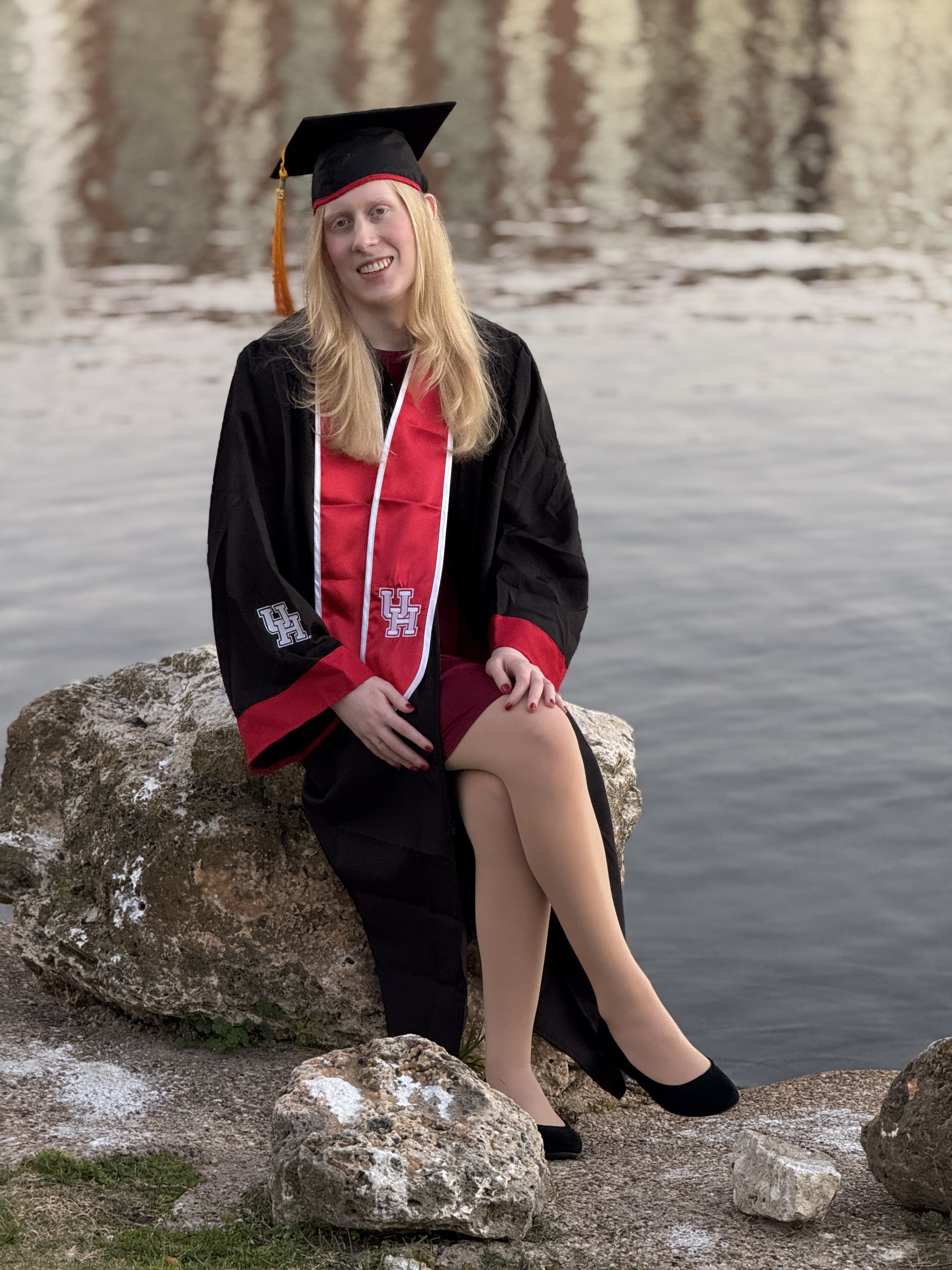 Kayla in graduation attire!